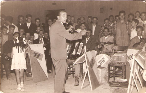 Le chef d'orchestre BUTTICE' Matteo a Casteltermini (Italy)